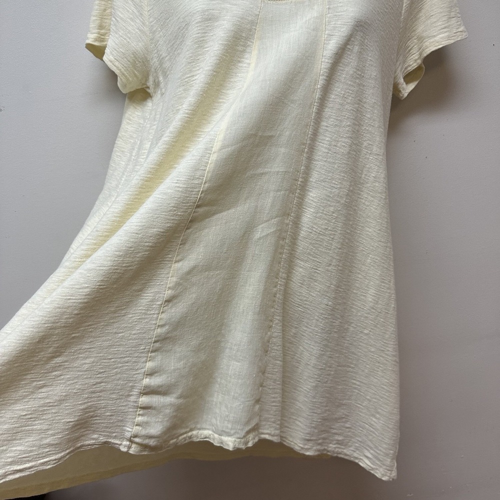 Cut Loose Short Sleeve Tunic Linen Blend Oversized Women's s Lagenlook - Picture 3 of 8